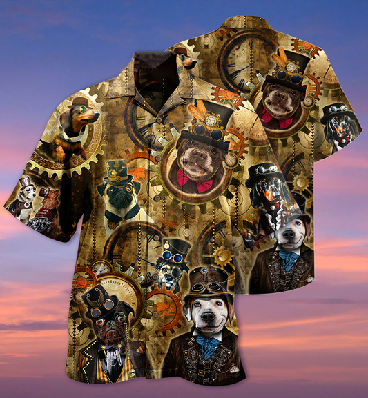 Dogs Machine - Hawaiian Shirt_Hawaiian Shirt Gift, Christmas Gift