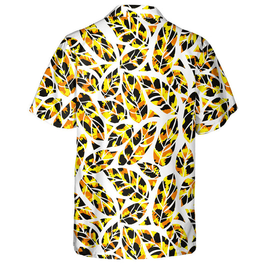 Bright Colorful Tropical Leopard Animal And Leaves Hawaiian Shirt, Hawaiian Shirt Gift, Christmas Gift