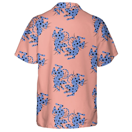 Wild Jungle Liopard Gorm Gleoite hAfraice Le Duilleoga Léine Haváís, Bronntanas Léine Haváís, Bronntanas Nollag