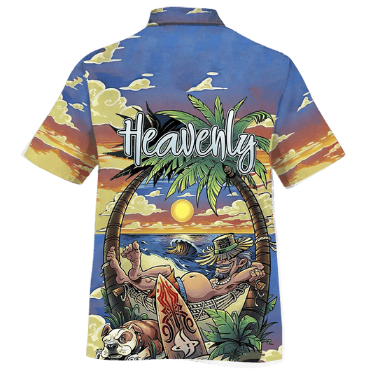 Heavenly Beautiful Beach Sweet Sleeping Hawaiian Shirt, Hawaiian For Gift