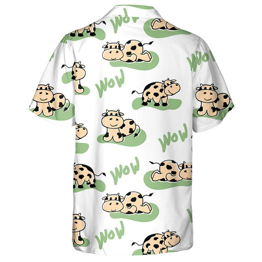 Spring And Summer Cows Invitations Moo Farm Hawaiian Shirt, Hawaiian Shirt Gift, Christmas Gift