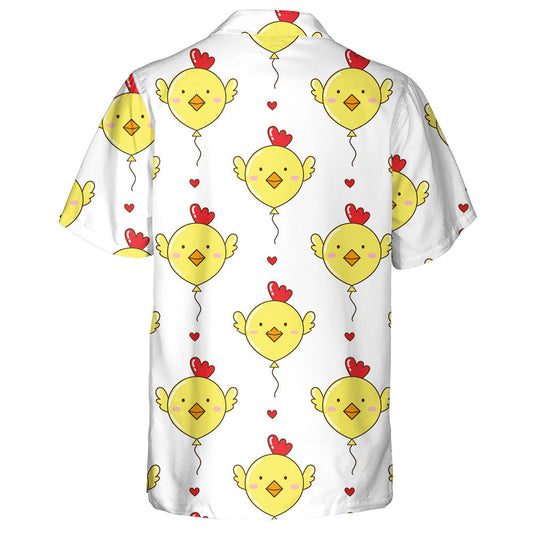 Funny Chickens For Newborns Wit Flowers Hawaiian Shirt,Hawaiian Shirt Gift, Christmas Gift
