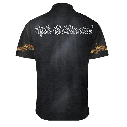 Hawaiian Shirt Christmas Monk Seal Lovely Black Theme, Hawaiian Shirt Gift, Christmas Gift