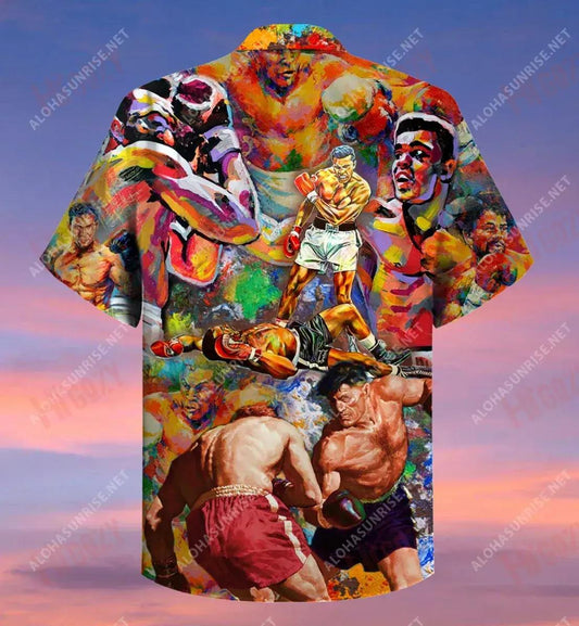 Boxing Is My Therapy Short Sleeve Shirt Ocean Tropical Shirts Best Hawaiian Shirts Funny Hawaiian Shirt,Hawaiian Shirt Gift, Christmas Gift