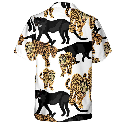 Jungle Dreams Design With Leopards And Cougars Hawaiian Shirt, Hawaiian Shirt Gift, Christmas Gift
