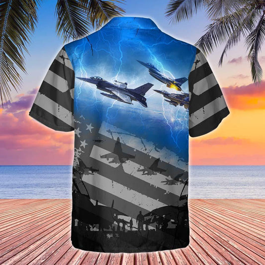 Classic Proudly Served United States Air Force Design Hawaiian Shirt, Hawaiian Shirt Gift, Christmas Gift