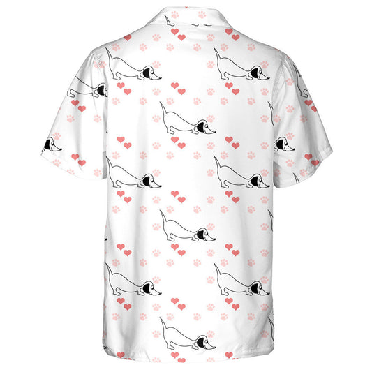 Dog Sniffing With Head Isolated Background Hawaiian Shirt,Hawaiian Shirt Gift, Christmas Gift