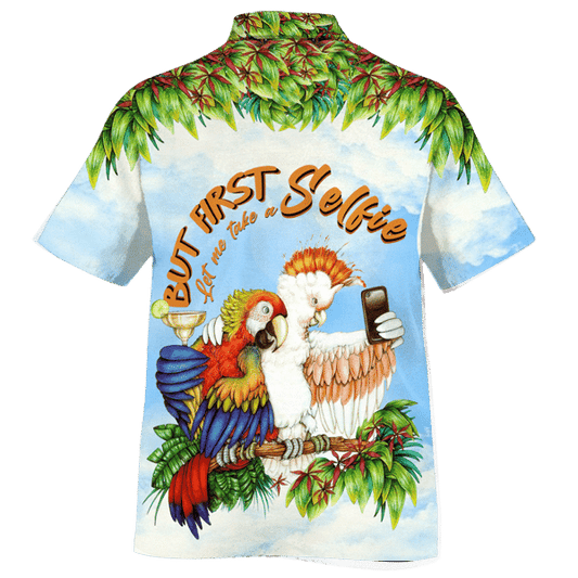 Let Me Take A Selfie Pattern Hawaiian Shirt, Hawaiian For Gift