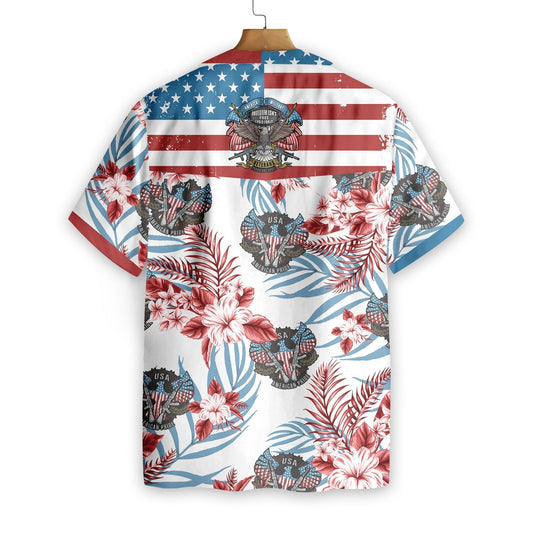 Proud Veterans On White Background Design Hawaiian Shirt,Hawaiian Shirt Gift, Christmas Gift