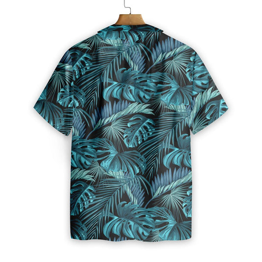 Tropical Jungle Diversity Black Design Hawaiian Shirt,Hawaiian Shirt Gift, Christmas Gift