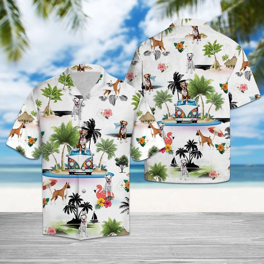 Funny Gift For Boxer Lovers Holiday Vacation Hawaiian Shirt, Hawaiian Shirt Gift, Christmas Gift