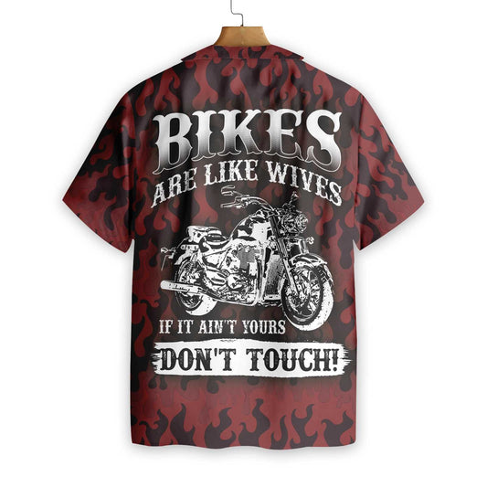 Don't Touch My Motorbike Design Hawaiian Shirt,Hawaiian Shirt Gift, Christmas Gift