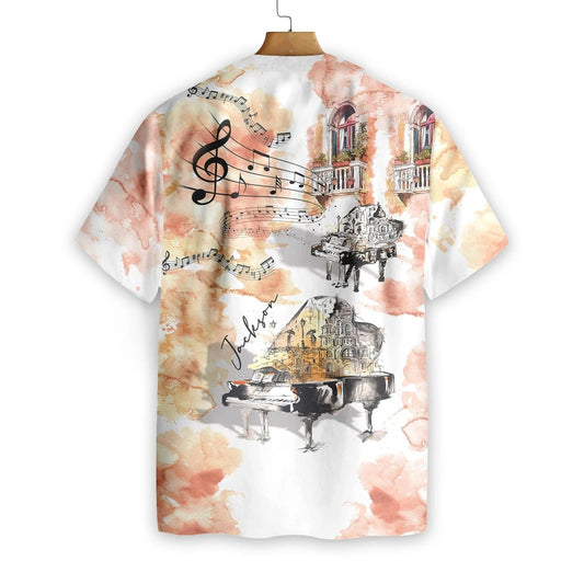 Piano The Sound Of Life Custom Name Hawaiian Shirt,Hawaiian Shirt Gift, Christmas Gift
