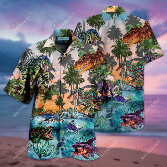 Bí i gcónaí Dineasár Léine Haváís Unisex, Bronntanas Léine Haváís, Bronntanas Nollag