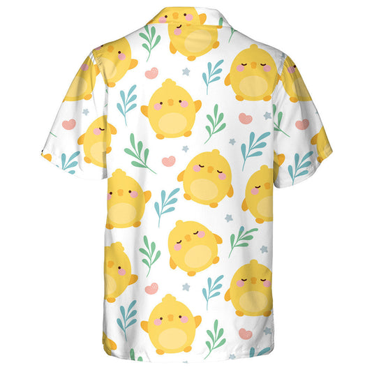 Baby Cute Yellow Chicken In Different Emotions Hawaiian Shirt, Hawaiian Shirt Gift, Christmas Gift