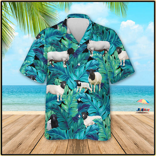 Black Headed Dorper Sheep Hawaiian Shirt,Hawaiian Shirt Gift, Christmas Gift