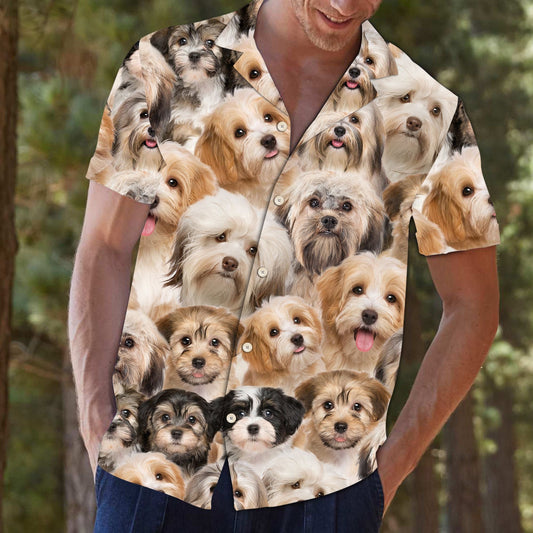 Into Havanese Love Dog Breed Design Hawaiian Shirt, Hawaiian For Gift