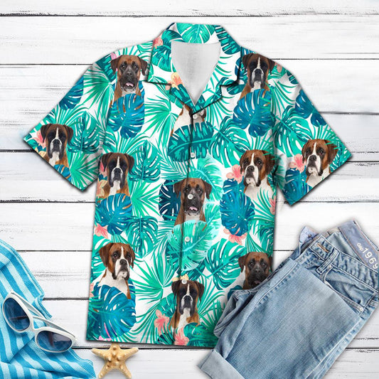 Tropical Boxer Lost In Beautiful Jungle Hawaiian Shirt,Hawaiian Shirt Gift, Christmas Gift