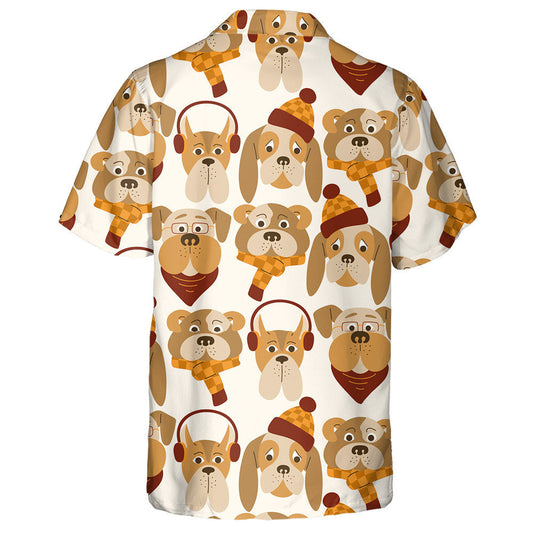 Madraí Gleoite Cartúin le Éadaí an Fhómhair Cúlra Leithlis Léine Haváís, Bronntanas Léine Haváís, Bronntanas Nollag