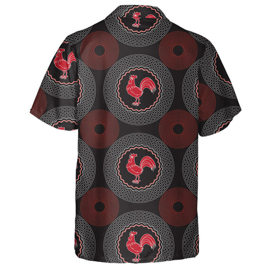 Red Chicken And The Community Circle Hawaiian Shirt,Hawaiian Shirt Gift, Christmas Gift