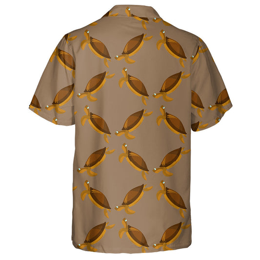 Simple Trendy Turtle And Black Tree Hawaiian Shirt,Hawaiian Shirt Gift, Christmas Gift