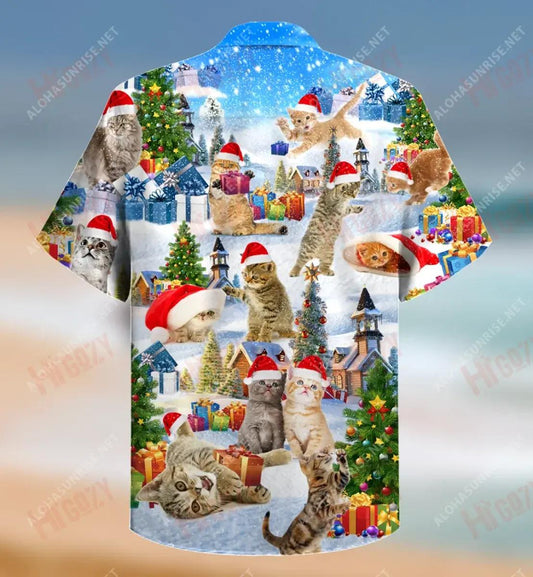 Cats Is The New Ornaments Short Hawaiian Shirt Ocean Aloha Shirt Best Hawaiian Shirts Crazy Shirts Hawaii, Hwaiian For Gift