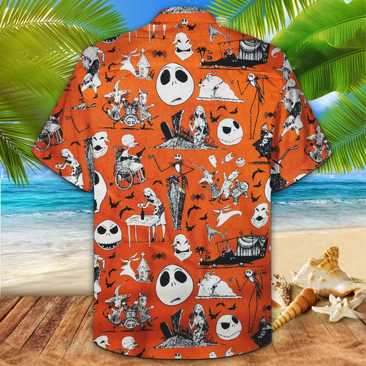 Jack Skellington Taibhse Agus Ialtóg Shona Oíche Shamhna Léine Haváís, Bronntanas Léine Haváíais, Bronntanas Nollag