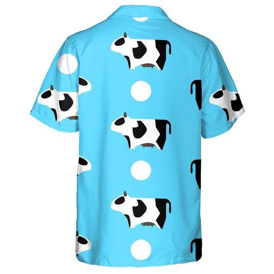 Funny Cows And White Ball On Blue Hawaiian Shirt, Hawaiian Shirt Gift, Christmas Gift