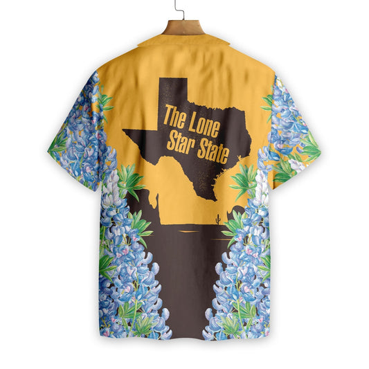 Flower Fence Texas Bluebonnets Rodeo Design Hawaiian Shirt,Hawaiian Shirt Gift, Christmas Gift