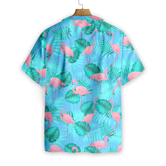 Flamingo I bPatrún Gairdín Turquoise Léine Haváís, Bronntanas Léine Haváíais, Bronntanas Nollag