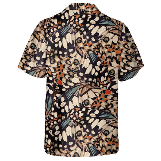 Beautiful Colorful Geometric Butterfly Wing Drawing Hawaiian Shirt, Hawaiian Shirt Gift, Christmas Gift