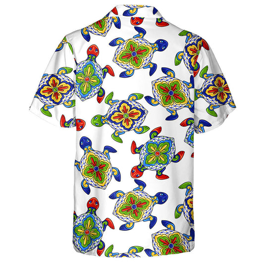 Mexican With Turtles Ethnic Folk Ornament Hawaiian Shirt,Hawaiian Shirt Gift, Christmas Gift