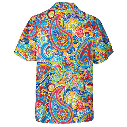 Tradition Asean Paisley Design With Colorful Flowers And Leaves Hawaiian Shirt, Hawaiian Shirt Gift, Christmas Gift
