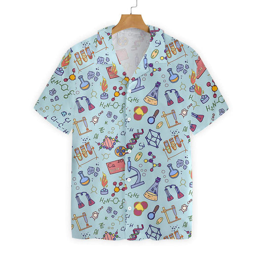 Chemistry Teacher Pattern Hawaiian Shirt_Hawaiian Shirt Gift, Christmas Gift