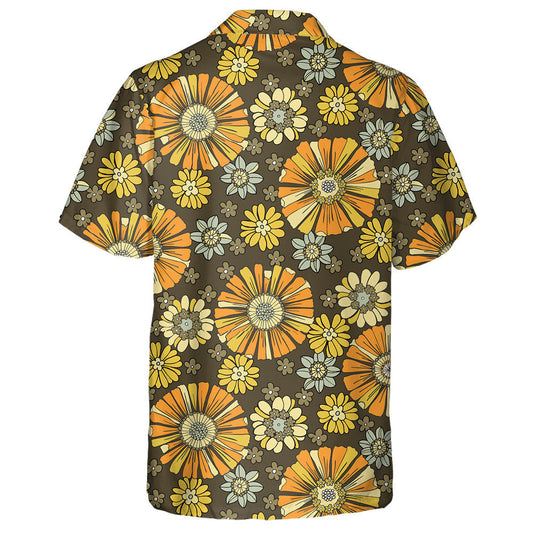 Patrún Stíl Retro Lámhdhéanta Le Bláthanna Beaga Léine Haváís, Bronntanas Léine Haváís, Bronntanas Nollag