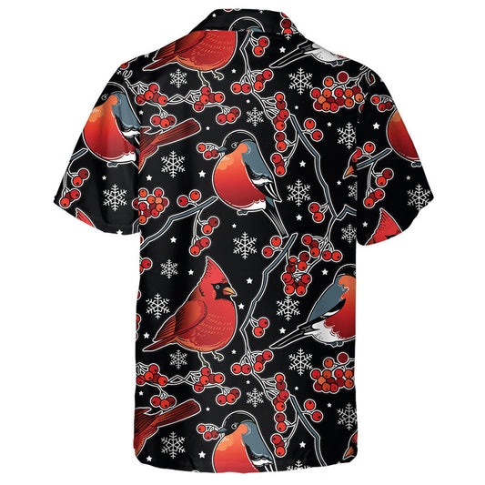 Cairdinéal Dearg Uiscedhath Léine Haváí álainn Retro Nollag, Bronntanas Léine Haváís, Bronntanas Nollag