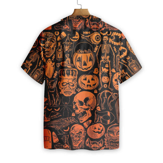 Scary Halloween Monsters Halloween Hawaiian Shirt, Halloween Shirt For Men And Women,Hawaiian Shirt Gift, Christmas Gift