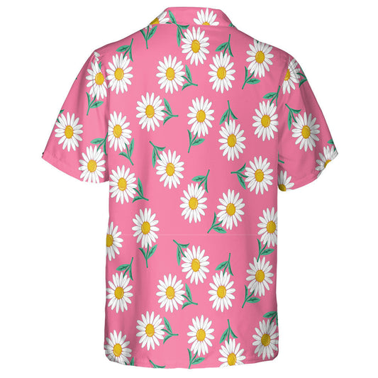 Decorative Ditsy Flower Sunflowers On Pink Background Hawaiian Shirt, Hawaiian Shirt Gift, Christmas Gift