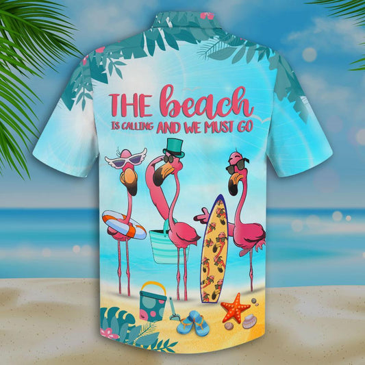 The Beach Is Calling Pattern Design Hawaiian Shirt,Hawaiian Shirt Gift, Christmas Gift