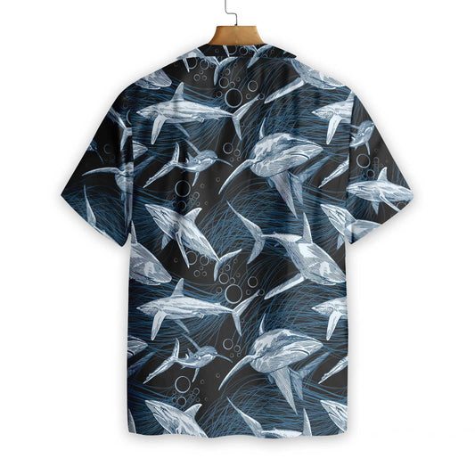 Cool Under Water Shark Design Hawaiian Shirt,Hawaiian Shirt Gift, Christmas Gift
