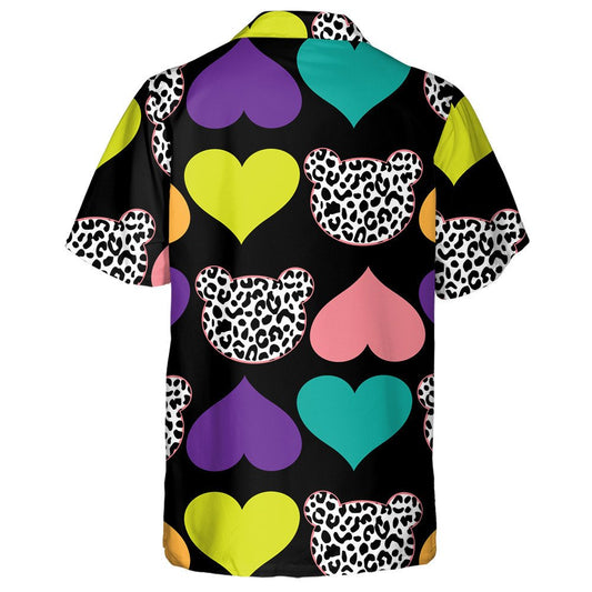 Teidí gleoite Liopard na hAfraice Fiáin le Croí Léine Haváís, Bronntanas Léine Haváís, Bronntanas Nollag