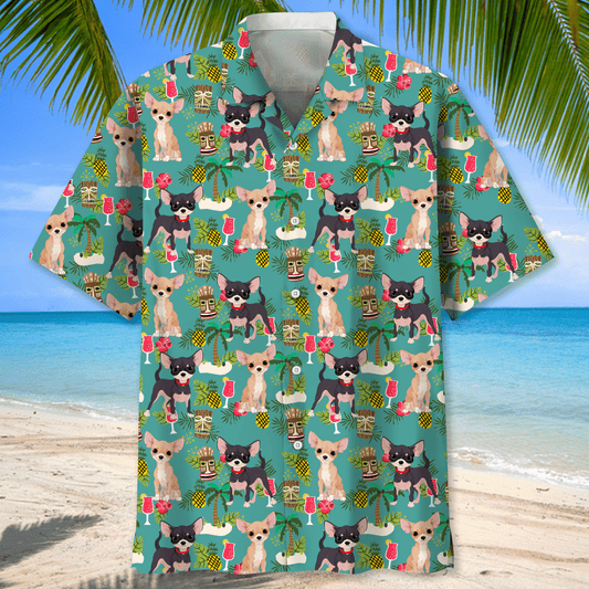 Chihuahua Hawaiian Beach Shirt_Hawaiian Shirt Gift, Christmas Gift