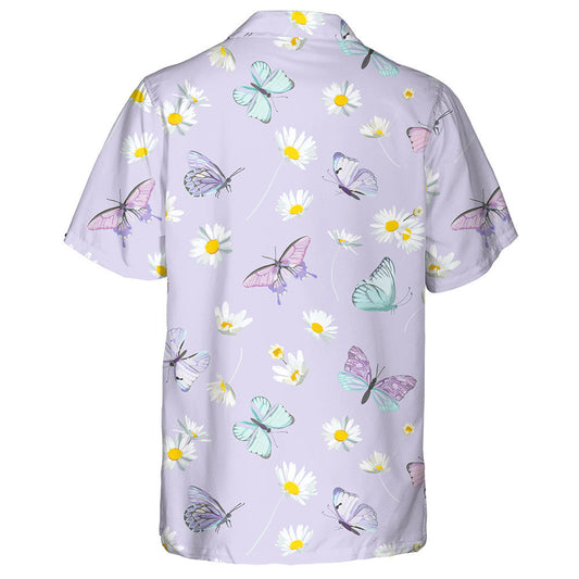 Téama Violet Uiscedhathanna Bláthanna Nóinín Agus Patrún Féileacán Léine Haváís, Bronntanas Léine Haváís, Bronntanas Nollag