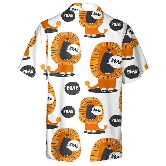 Muzzle Of Cute Lions To Yawn Hawaiian Shirt,,Hawaiian Shirt Gift, Christmas Gift