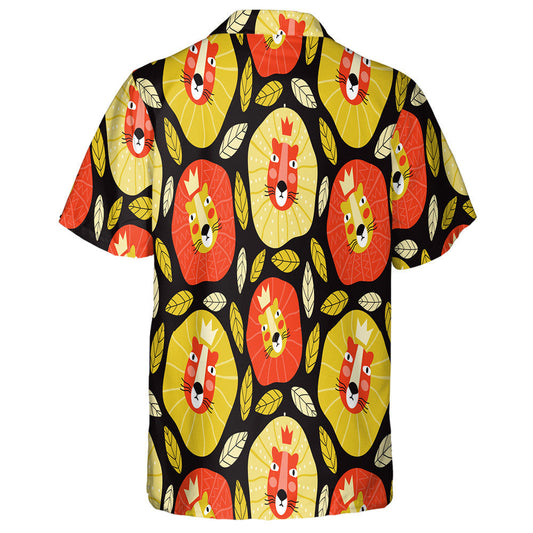 Funny Muzzle Of The Lion King In Crown Hawaiian Shirt, Hawaiian Shirt Gift, Christmas Gift