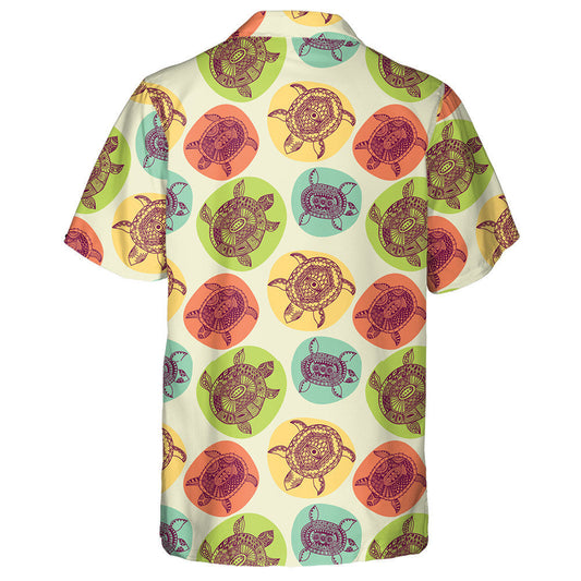Little Cute Turtle Textures Colorful Style Hawaiian Shirt, Hawaiian Shirt Gift, Christmas Gift