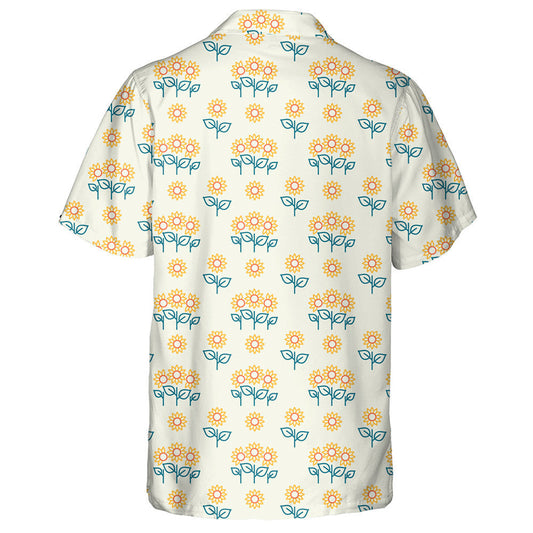 Farming And Agriculture Sunflower Icons Pattern Hawaiian Shirt,Hawaiian Shirt Gift, Christmas Gift