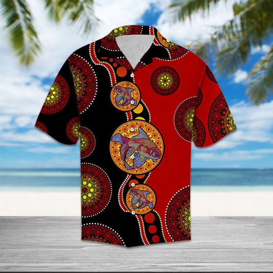 Teibí Ciorcail Turquoise Seapánacha Koi Patrún Léine Haváís, Bronntanas Léine Haváís, Bronntanas Nollag