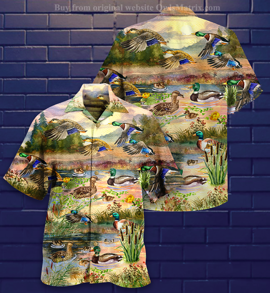 Ducks Love Sky - Hawaiian Shirt_Hawaiian Shirt Gift, Christmas Gift