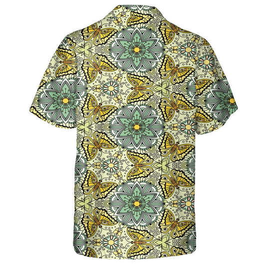 Theme Mystical Kaleidoscope Butterfly And Floral Hawaiian Shirt,Hawaiian Shirt Gift, Christmas Gift